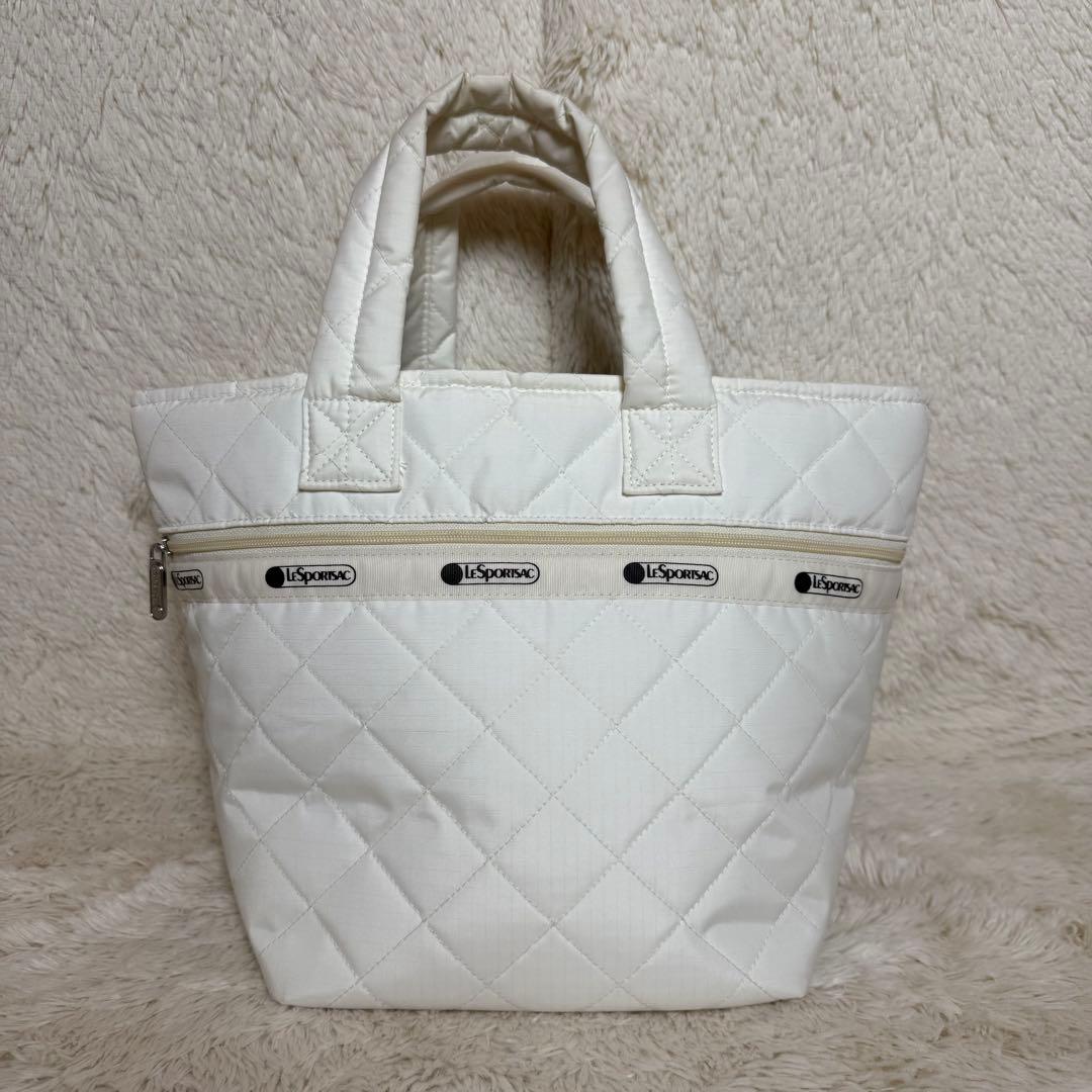 LeSportsac 50周年記念 神崎惠コラボ トートバッグ メレンゲホワイト