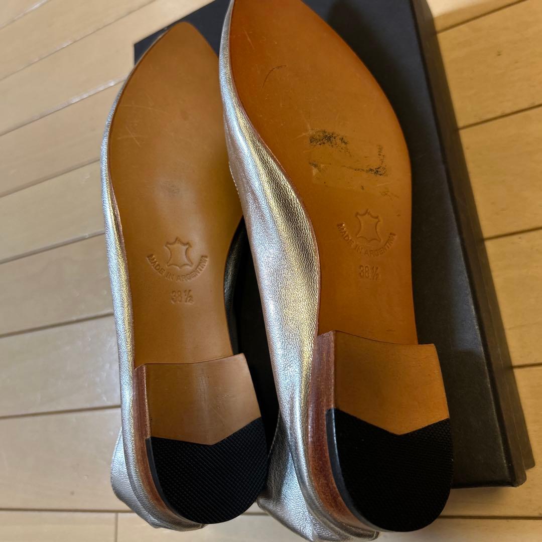 Martiniano シルバーフラットシューズ　未使用