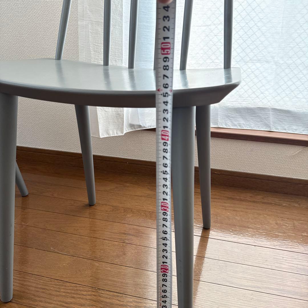 北欧デンマーク HAY ダイニングチェア J77 グレー　B ※2脚あり