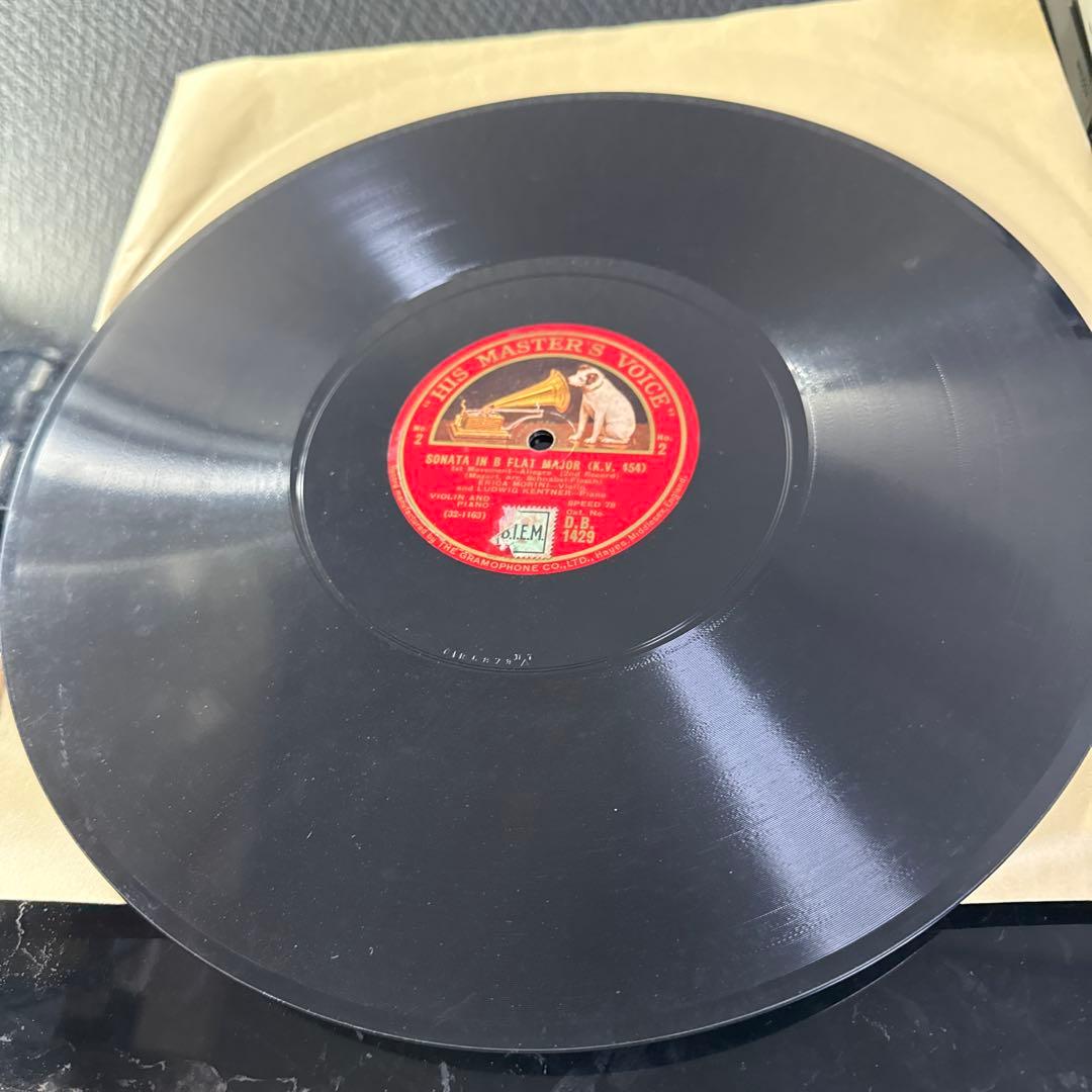 SP12in英HMV3枚組モーツァルトVIOLINSONATA /エリカモリーニ