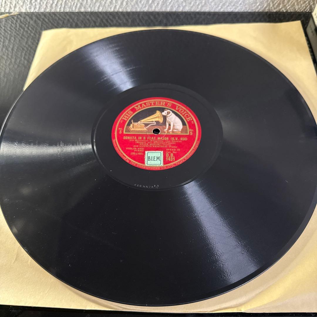 SP12in英HMV3枚組モーツァルトVIOLINSONATA /エリカモリーニ