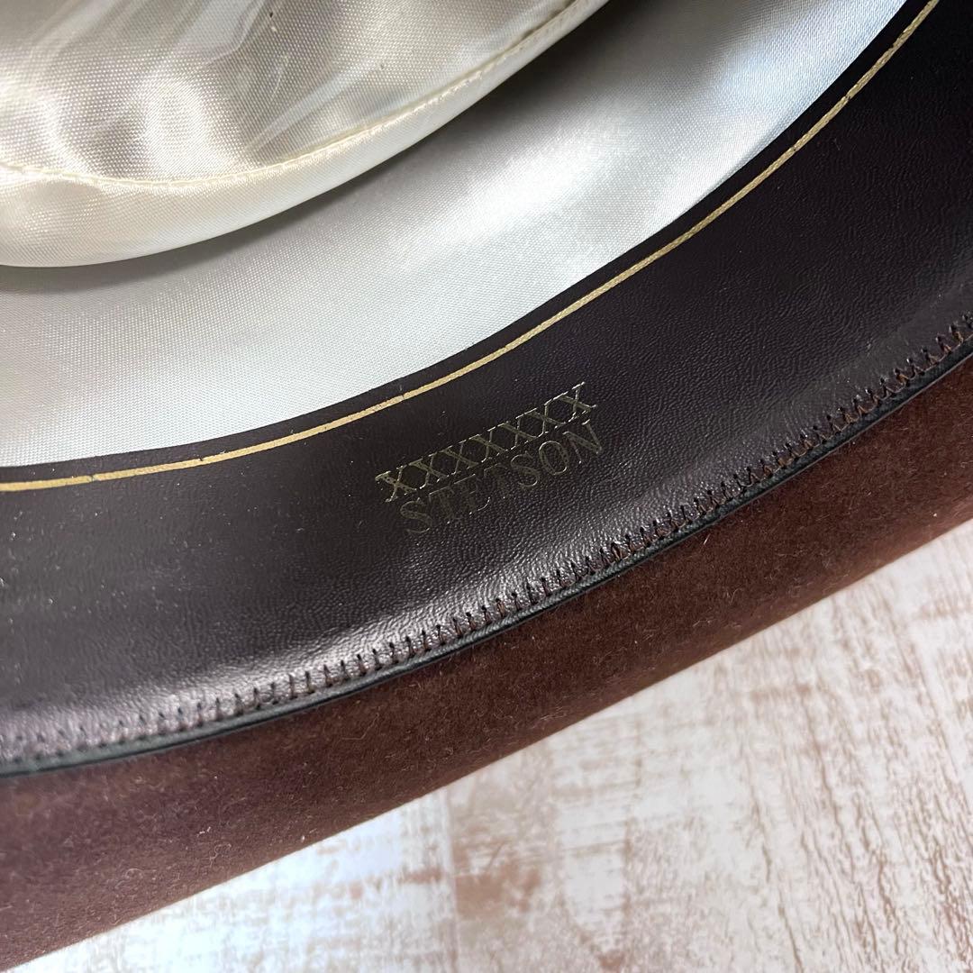 希少　STETSON ハット　6 8/7 ヴィンテージ　はブラウン　中古美品