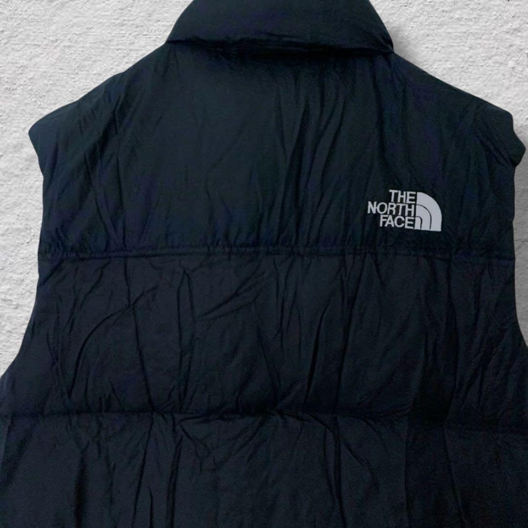 ノースフェイスダウンベストヌプシ700フィルUSA規格90s古着vintage黒