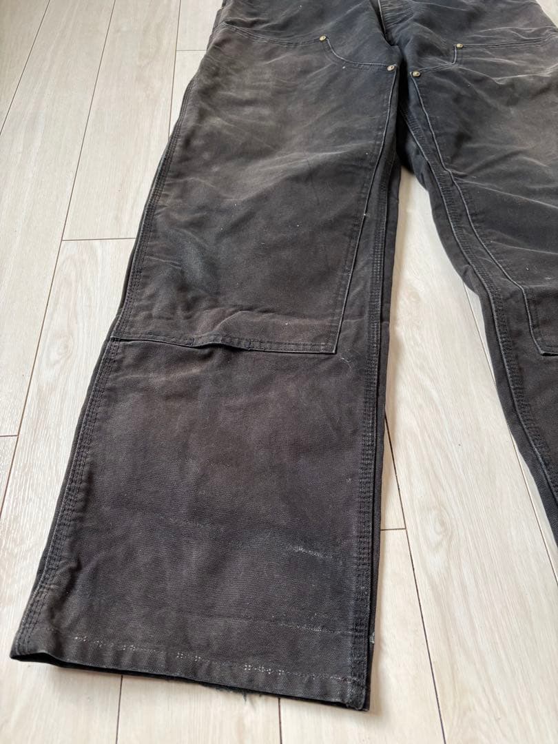 K*i様 【300円スタート】カーハート　ダブルニー　ブラック　フェード　雰囲気