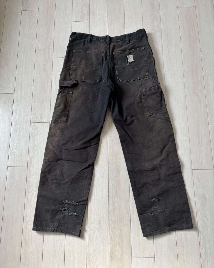 K*i様 【300円スタート】カーハート　ダブルニー　ブラック　フェード　雰囲気