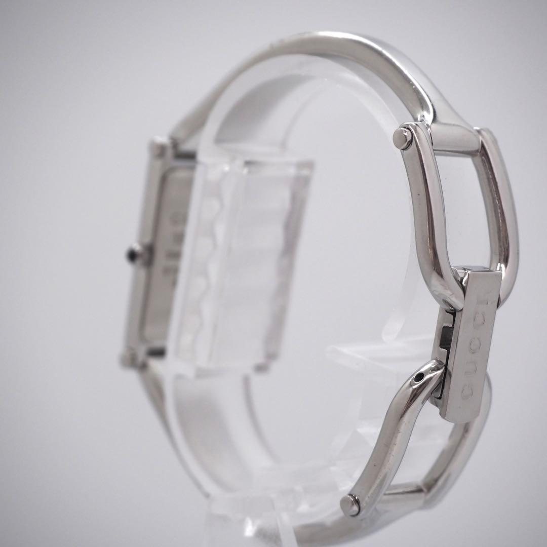 148 稼働　GUCCI 時計　レディース　バングル　1Pダイヤ　1500L