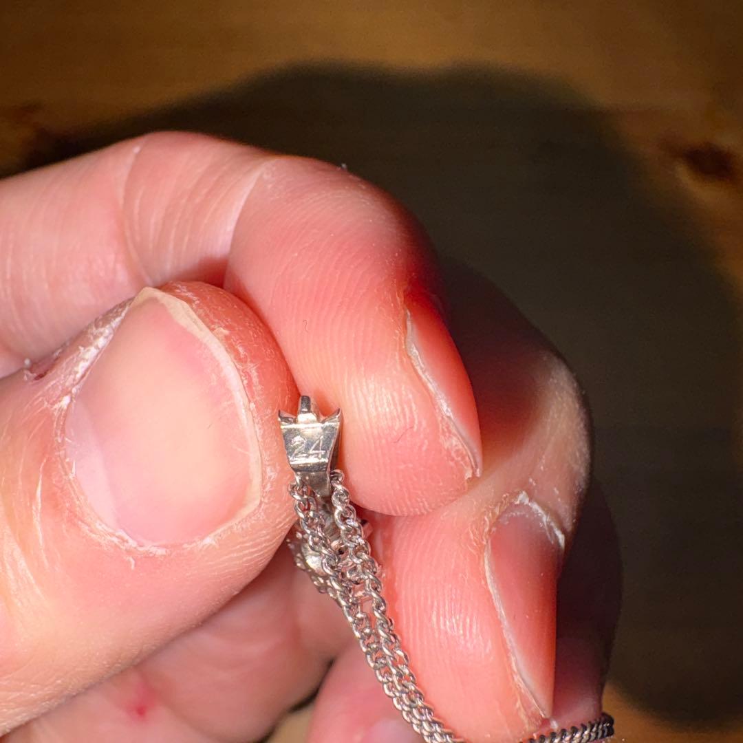 プラチナネックレス Pt850刻印あり 総重量約5g ペンダント付 24刻印