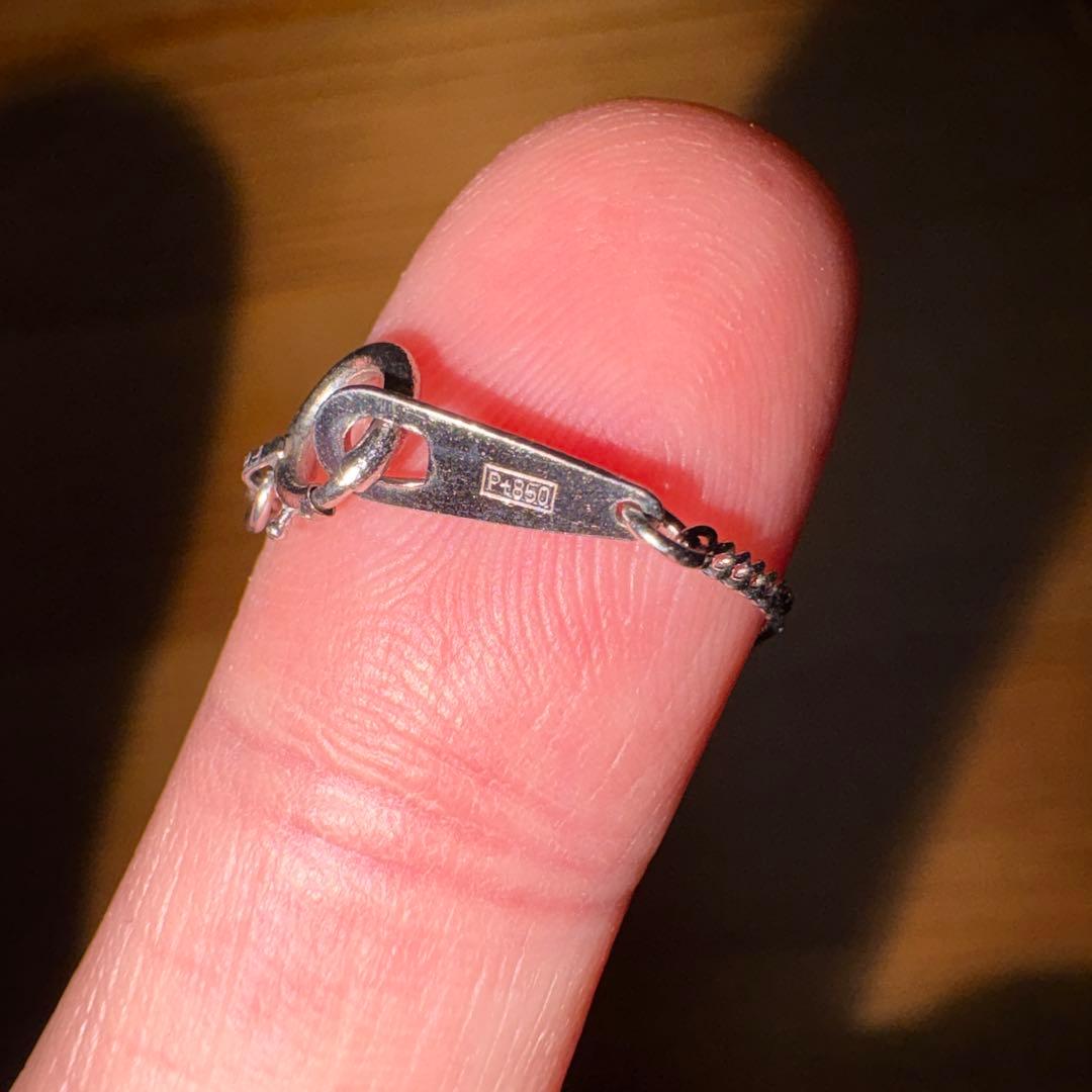 プラチナネックレス Pt850刻印あり 総重量約5g ペンダント付 24刻印