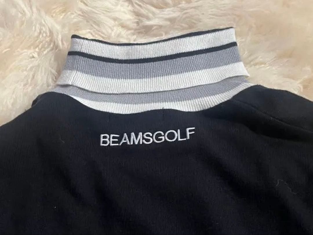 BEAMSGOLF ストライプタートルネックセーター Mサイズ