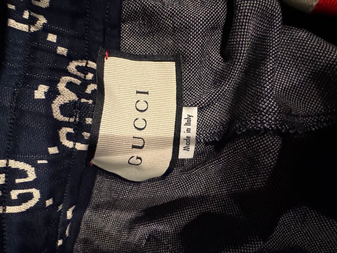GUCCI ネイビー GGロゴショートパンツ XL