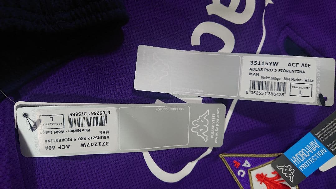 新品kappaフィオレンティーナトレーニングジャケットパンツセット