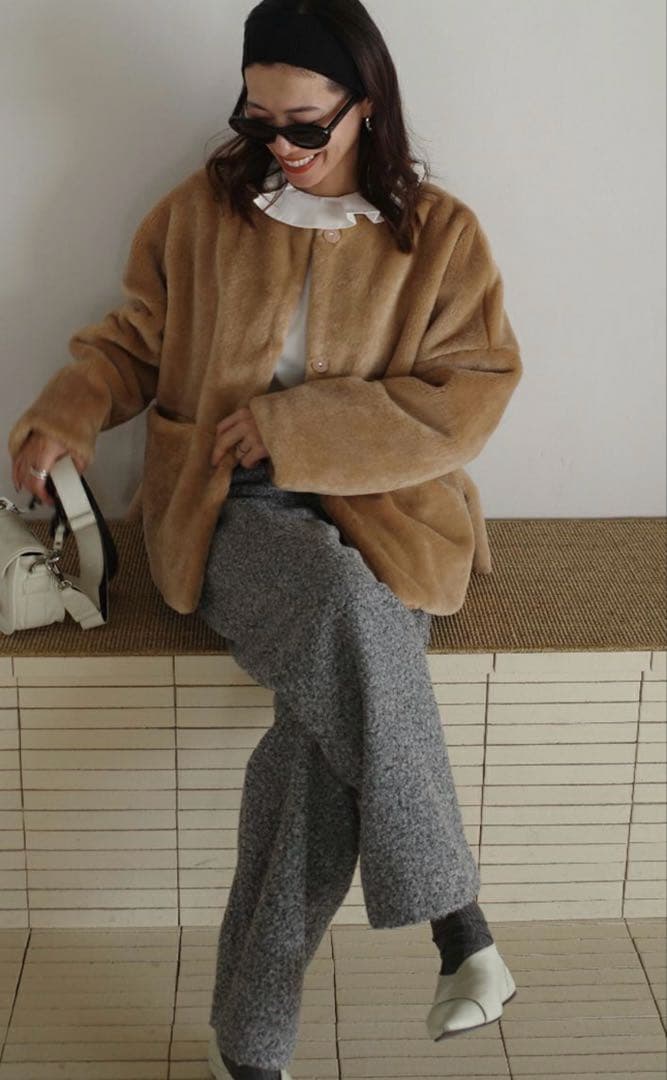 bow.a ボウ・エー ECO FUR JACKET エコーファージャケット