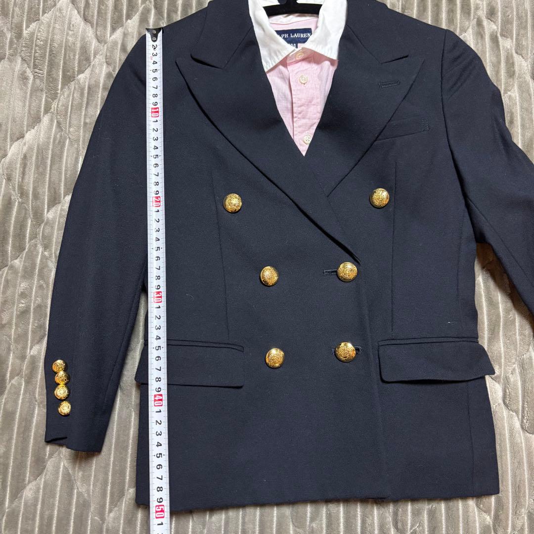 ラルフローレン 入学式 卒業式 紺ブレ 金ボタン セットアップ 130