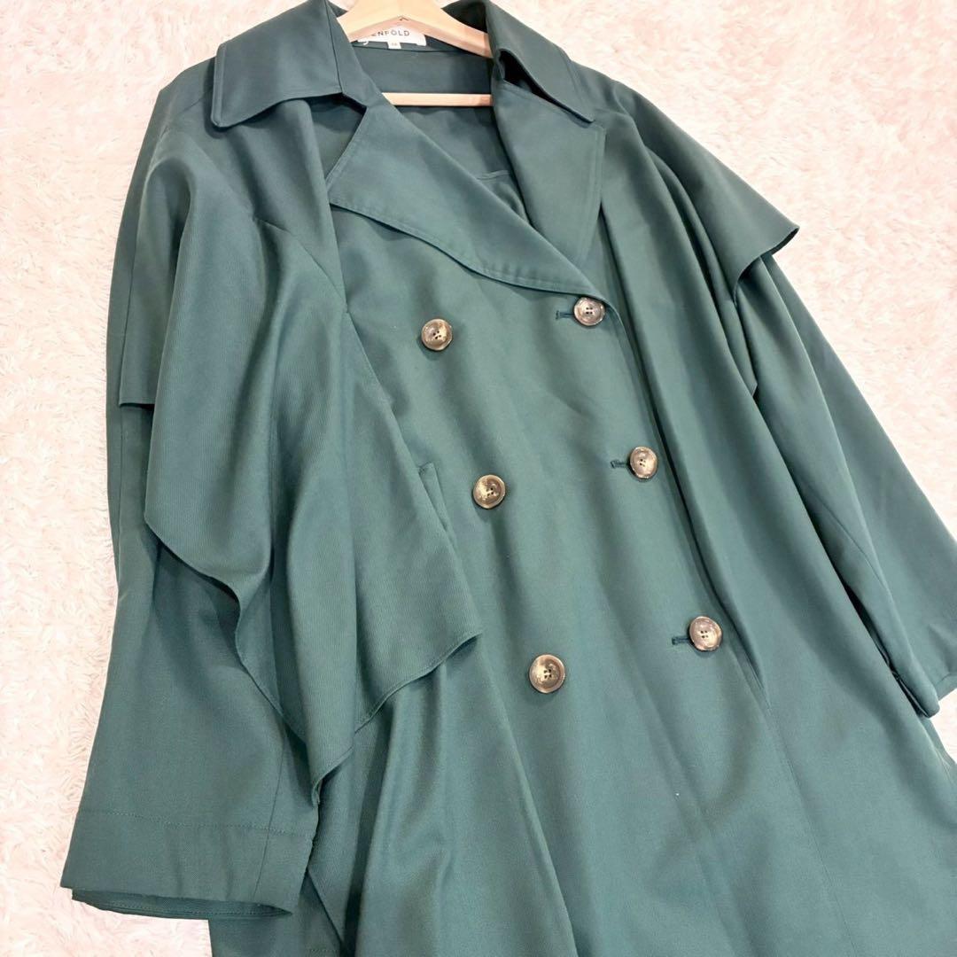 エンフォルド WO/PEギャバ レイヤードトレンチコート 38 M