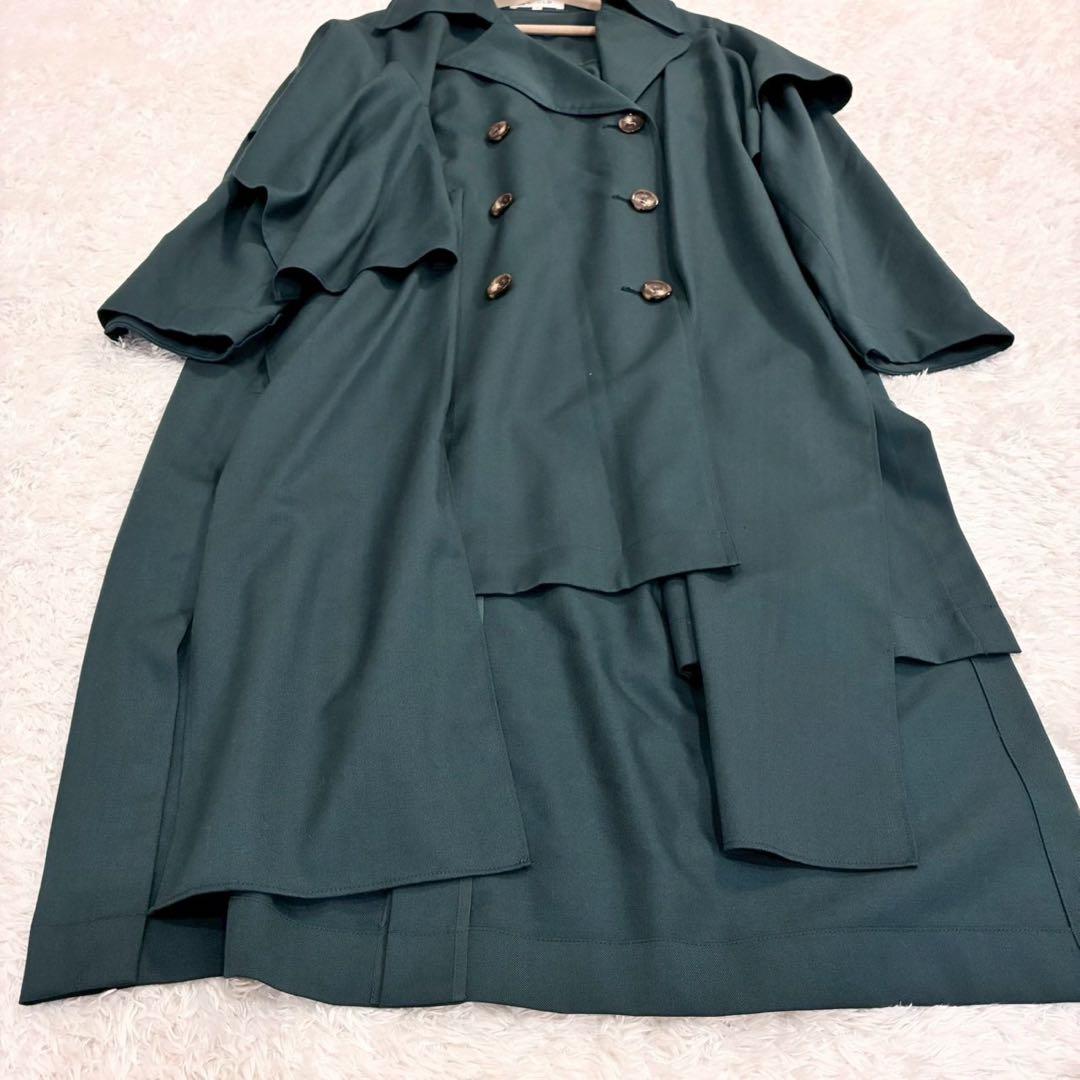 エンフォルド WO/PEギャバ レイヤードトレンチコート 38 M