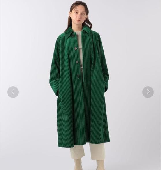 S*N様 廃盤 CABaN コーデュロイロングコート グリーン ユニセックス 定