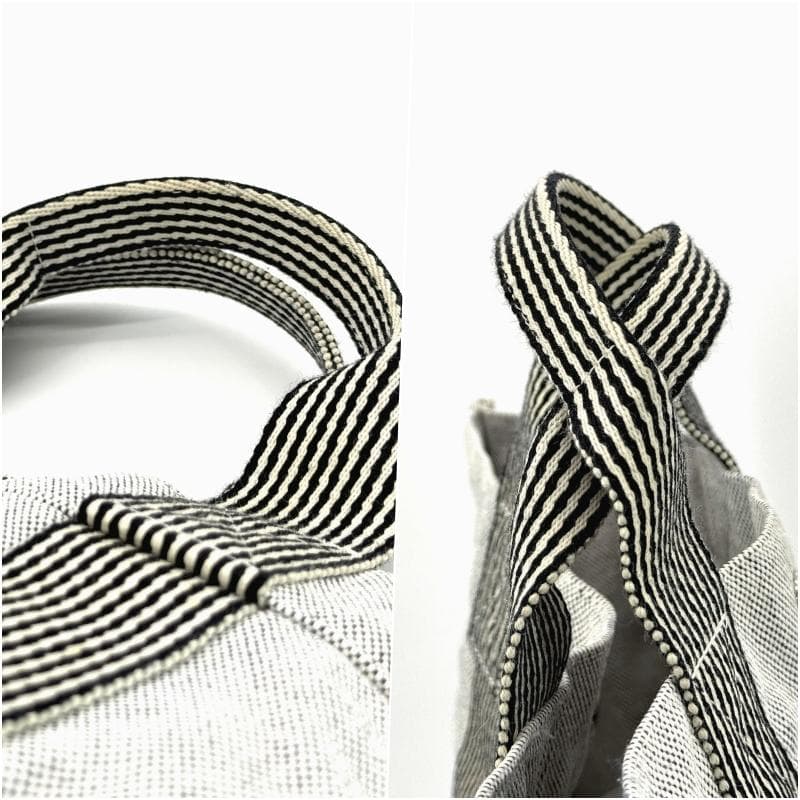 エルメス ニューフールトゥMM　トートバッグ　キャンバス　グレー系 【廃盤】