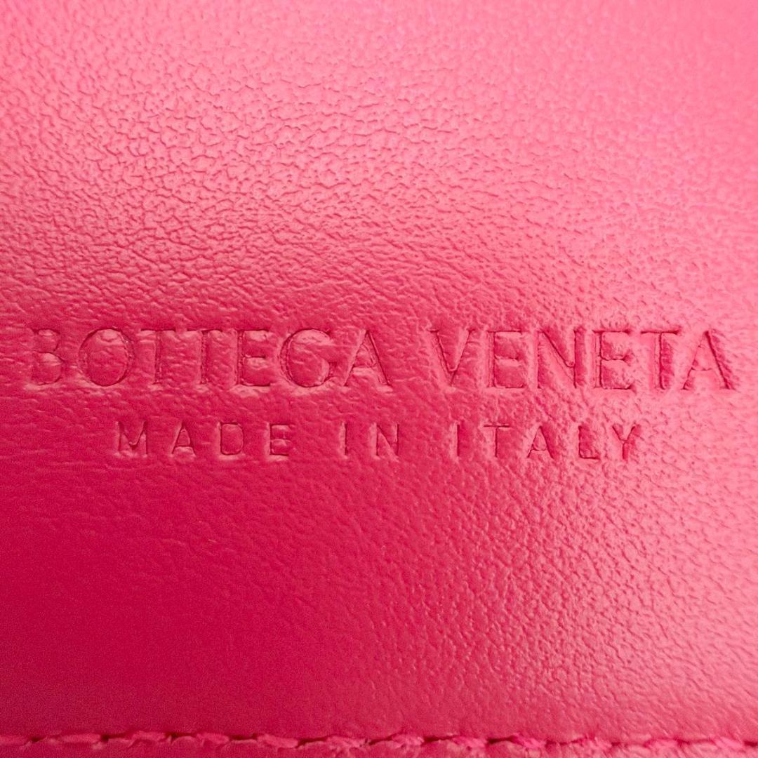 ボッテガヴェネタ イントレチャート 二つ折り財布 ピンク 749940 RFID