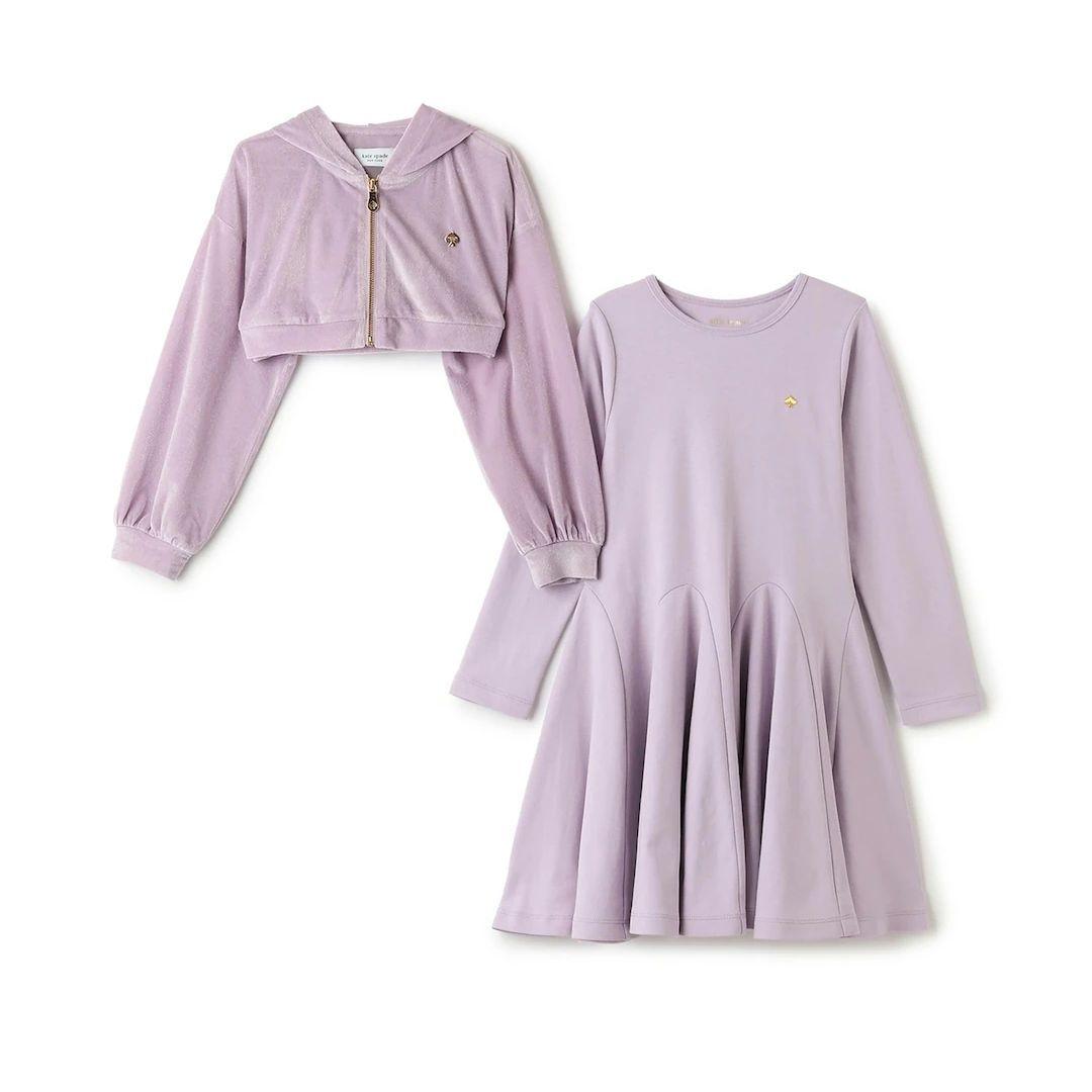 【新品未使用】kate spade　シアーベロアパーカ＆カットワンピースセット