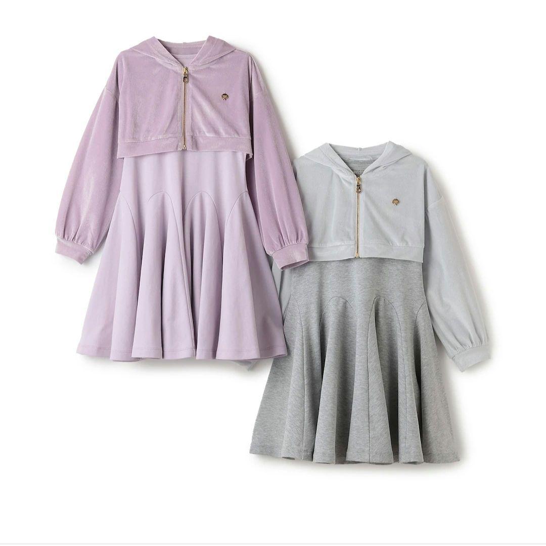 【新品未使用】kate spade　シアーベロアパーカ＆カットワンピースセット