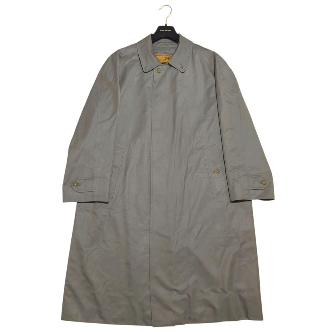 【美品】バーバリー ステンカラーコート XL ライナー付き チェック タマムシ