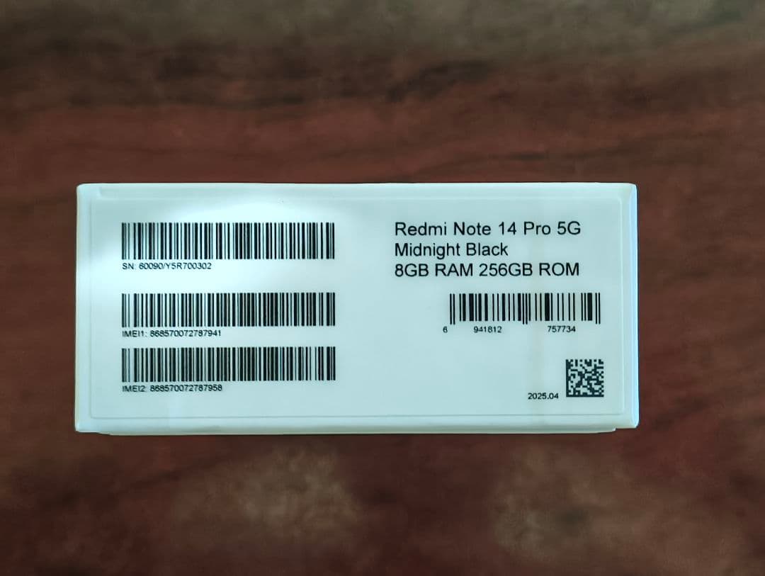 Redmi Note 14 Pro 5G ブラック 8+256GB