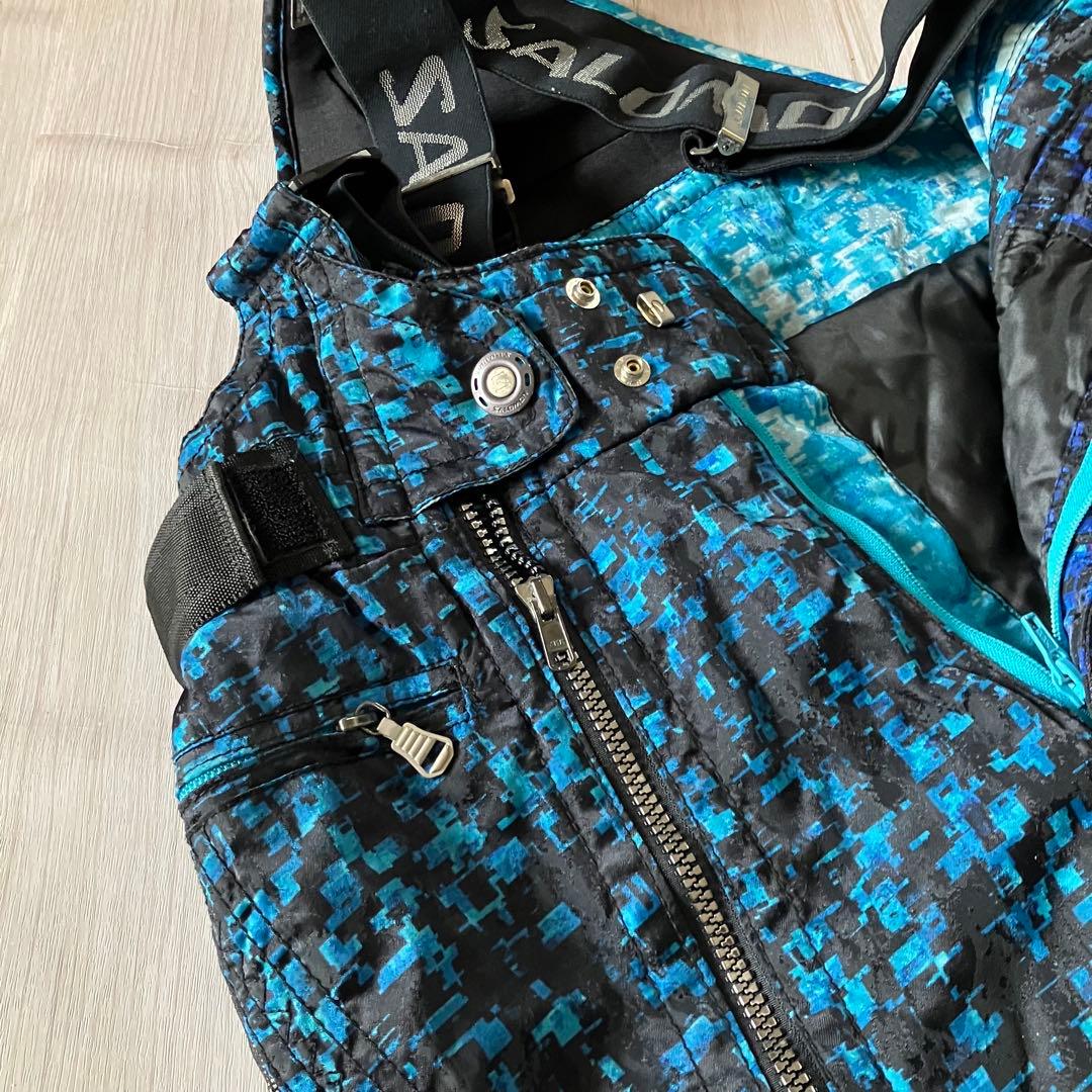 14F✨salmonサロモン✨スキーウェア 上下セット メンズLL