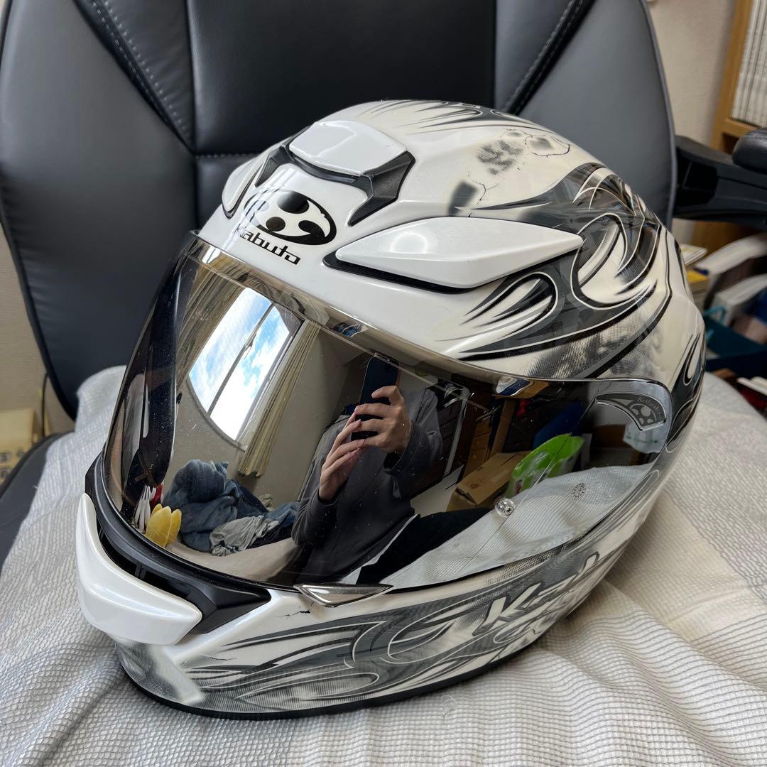 SHUMA FLAME Kabuto フルフェイスヘルメット ホワイト/