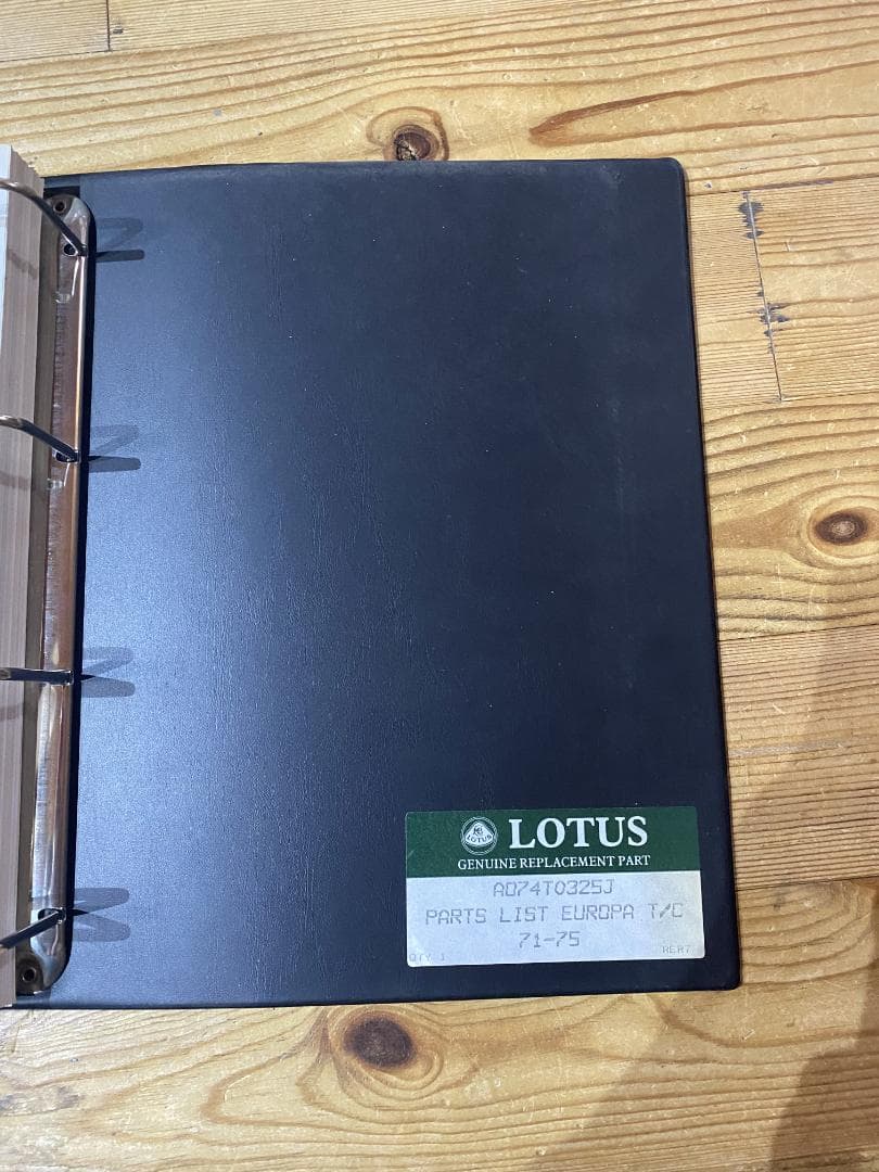 ロータスヨーロッパ ワークショップマニュアル