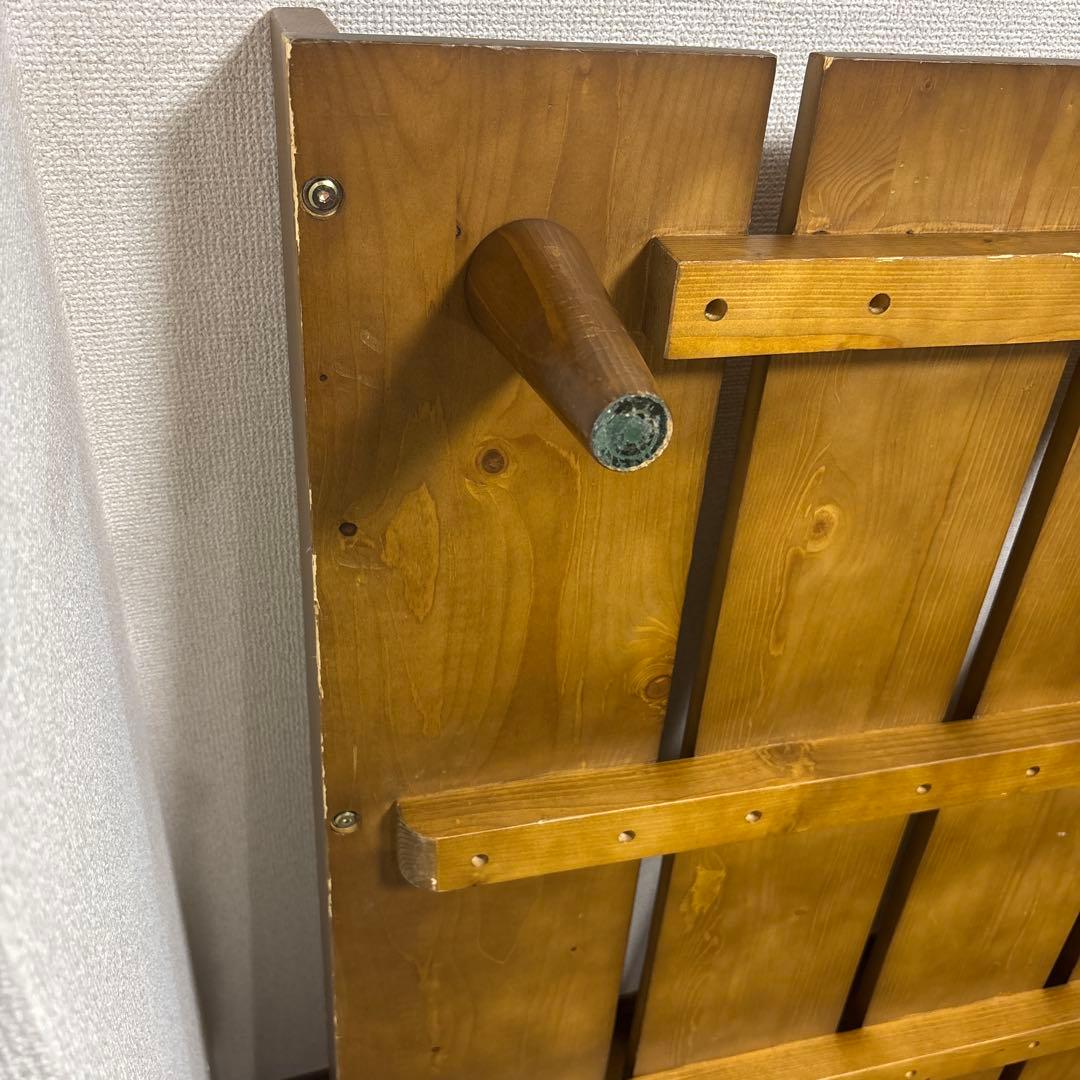 北欧ローベッドフレーム　セミダブル　簡単組立　高さ調節可17cm又は22cm