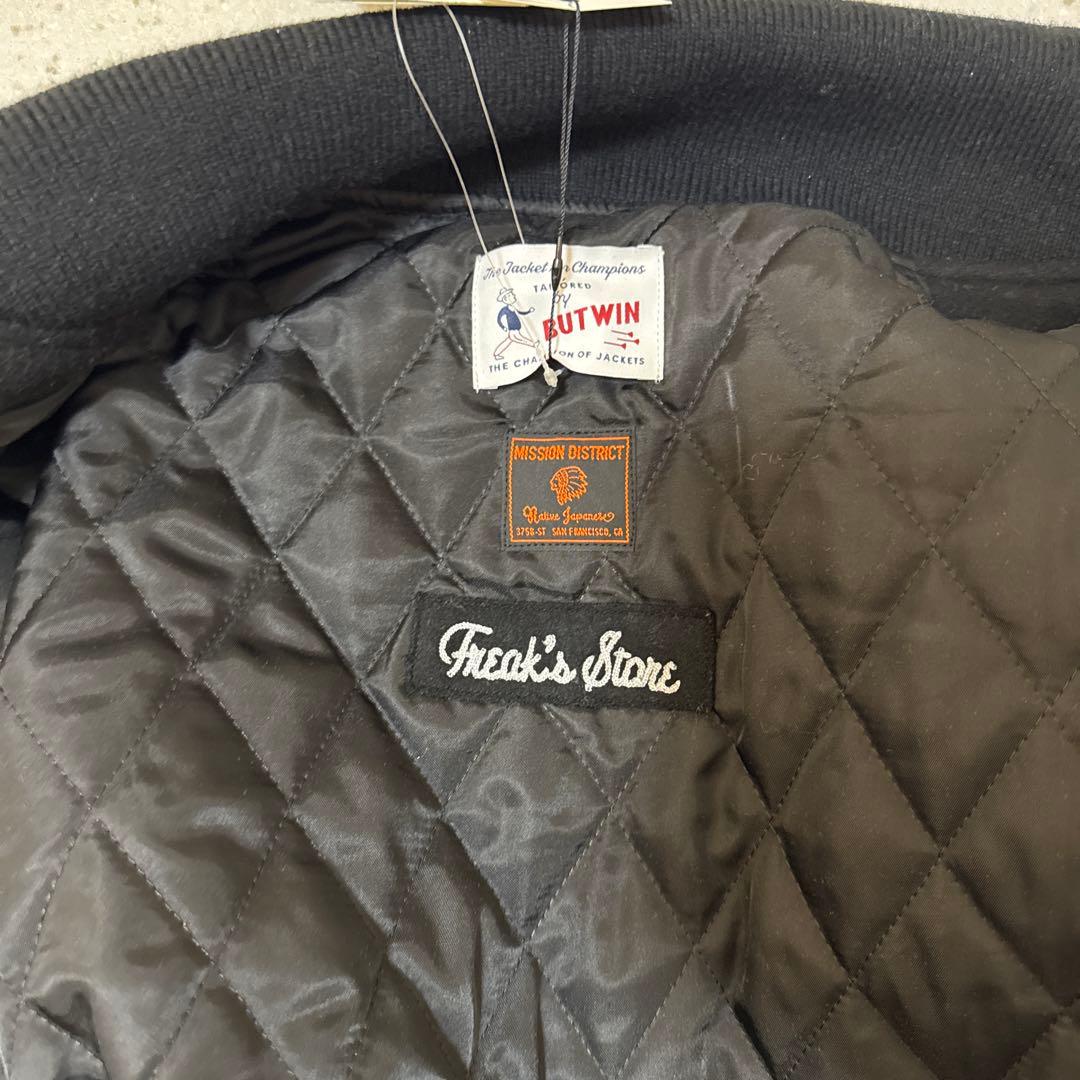 【完売】BUTWIN×MISSION×FREAK’S メルトンスタジャン M 黒
