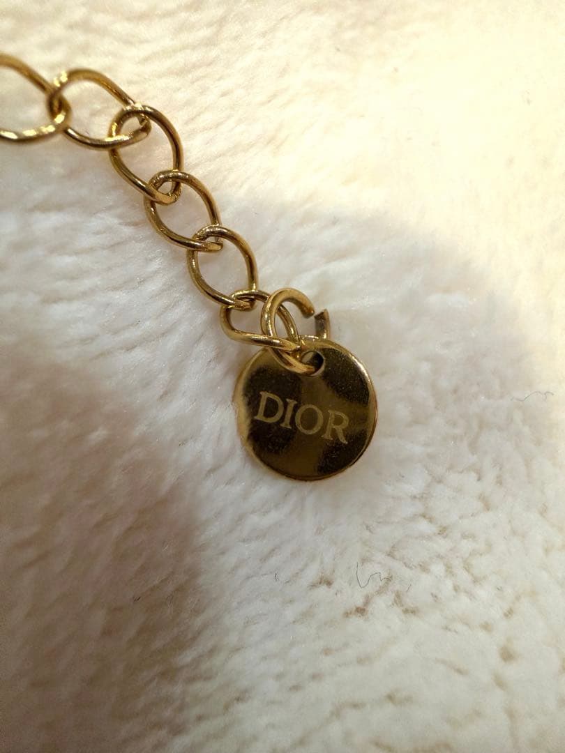 Dior ゴールドチェーンネックレス CDロゴ