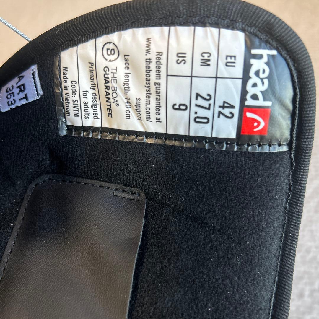 Head スノーボードブーツ US 9 ブラック27センチ