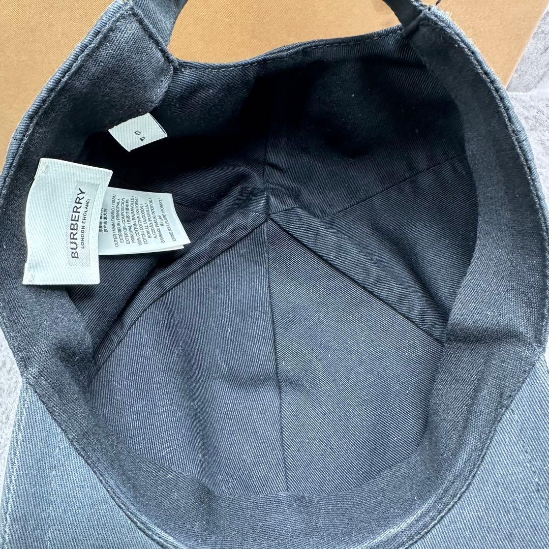 Burberry バーバリー　ベースボールキャップ　TBロゴ　ブラック　帽子