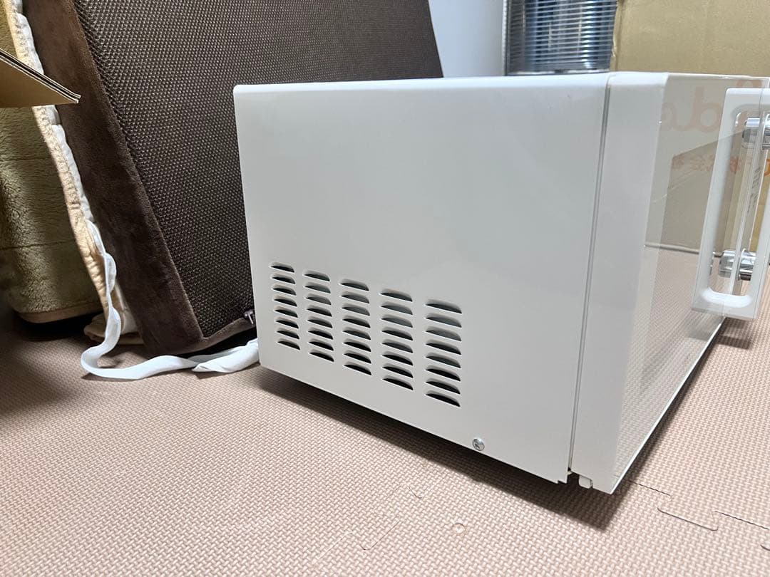 【美品】TWINBIRD 電子レンジ ホワイト フラット＆ダイヤル操作