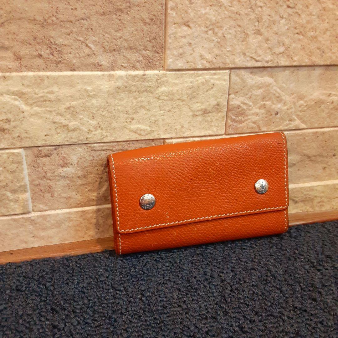 HERMES エルメス オレンジ キーリング キーケース