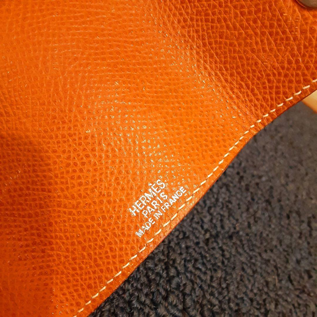 HERMES エルメス オレンジ キーリング キーケース