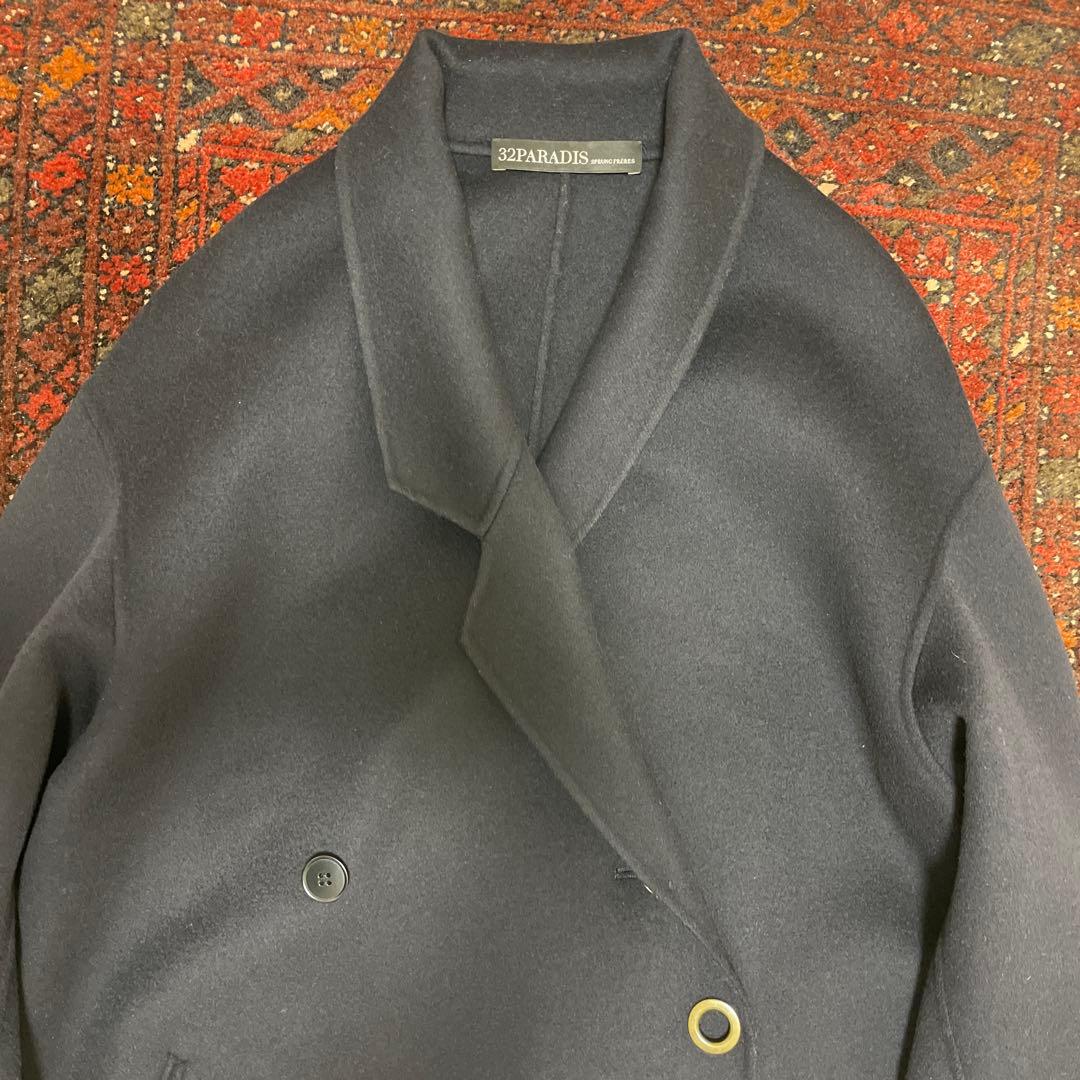 32PARADIS ロングコート　ダークネイビー