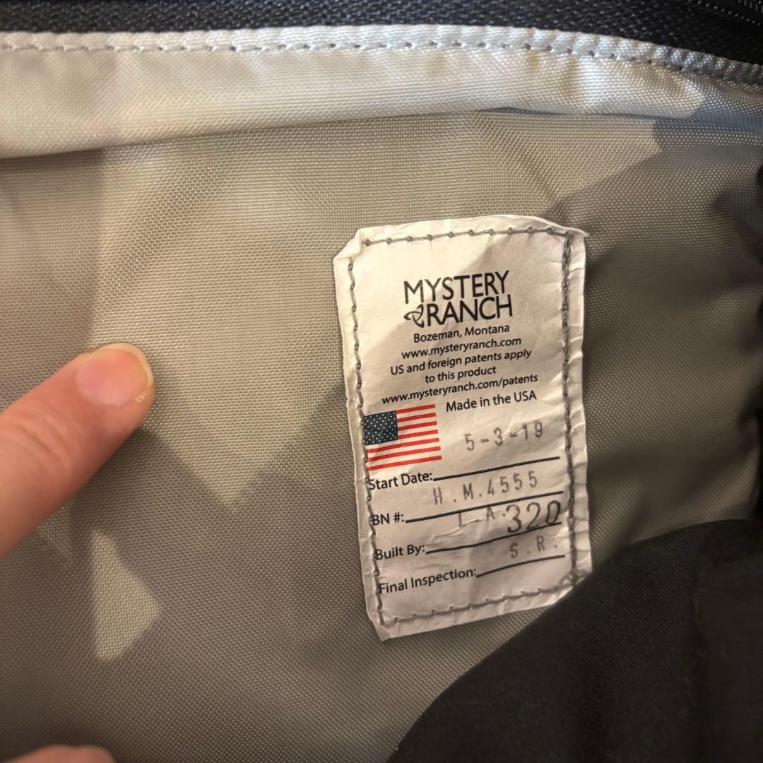MYSTERY RANCH ブラックバッグ ヒップモンキー USA規格