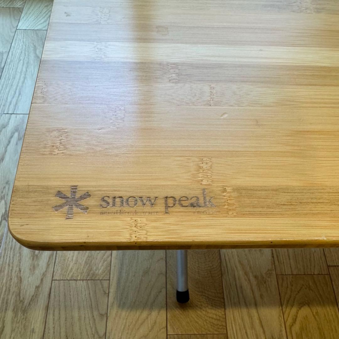 【ジャンク品】スノーピーク ワンアクションローテーブル竹LV-100T