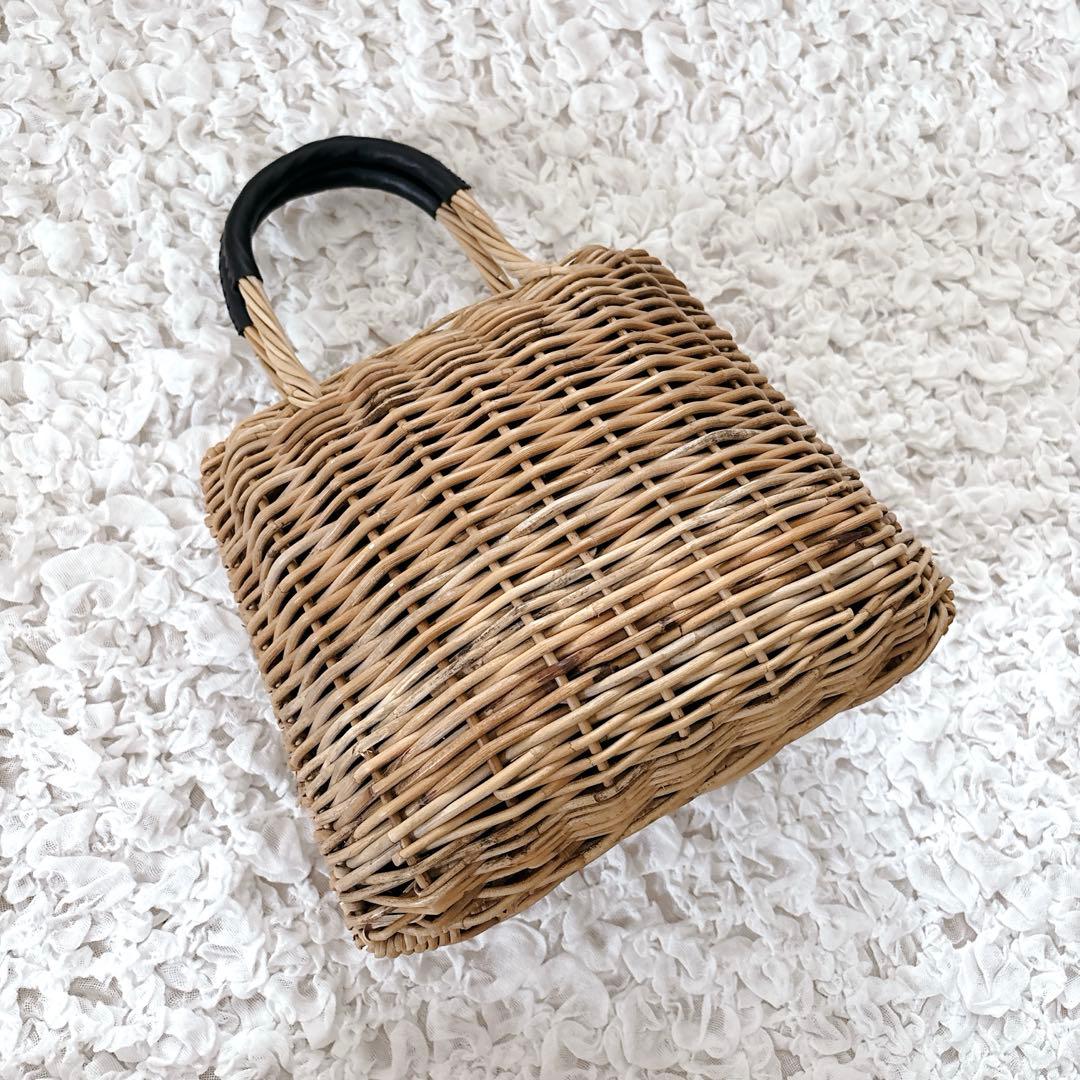 plein de bonnes choses シェルバッグ　アラログ　かごバッグ