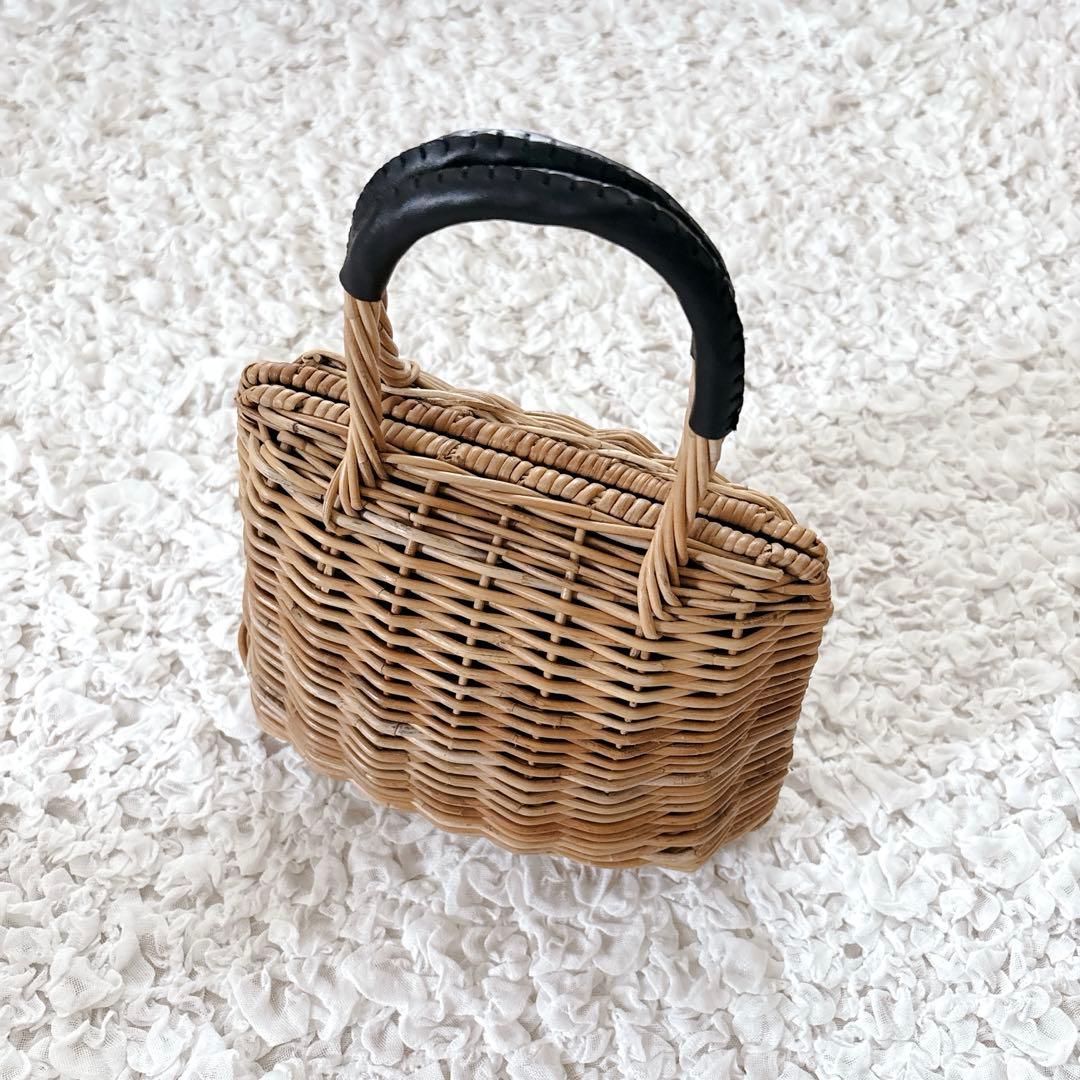 plein de bonnes choses シェルバッグ　アラログ　かごバッグ