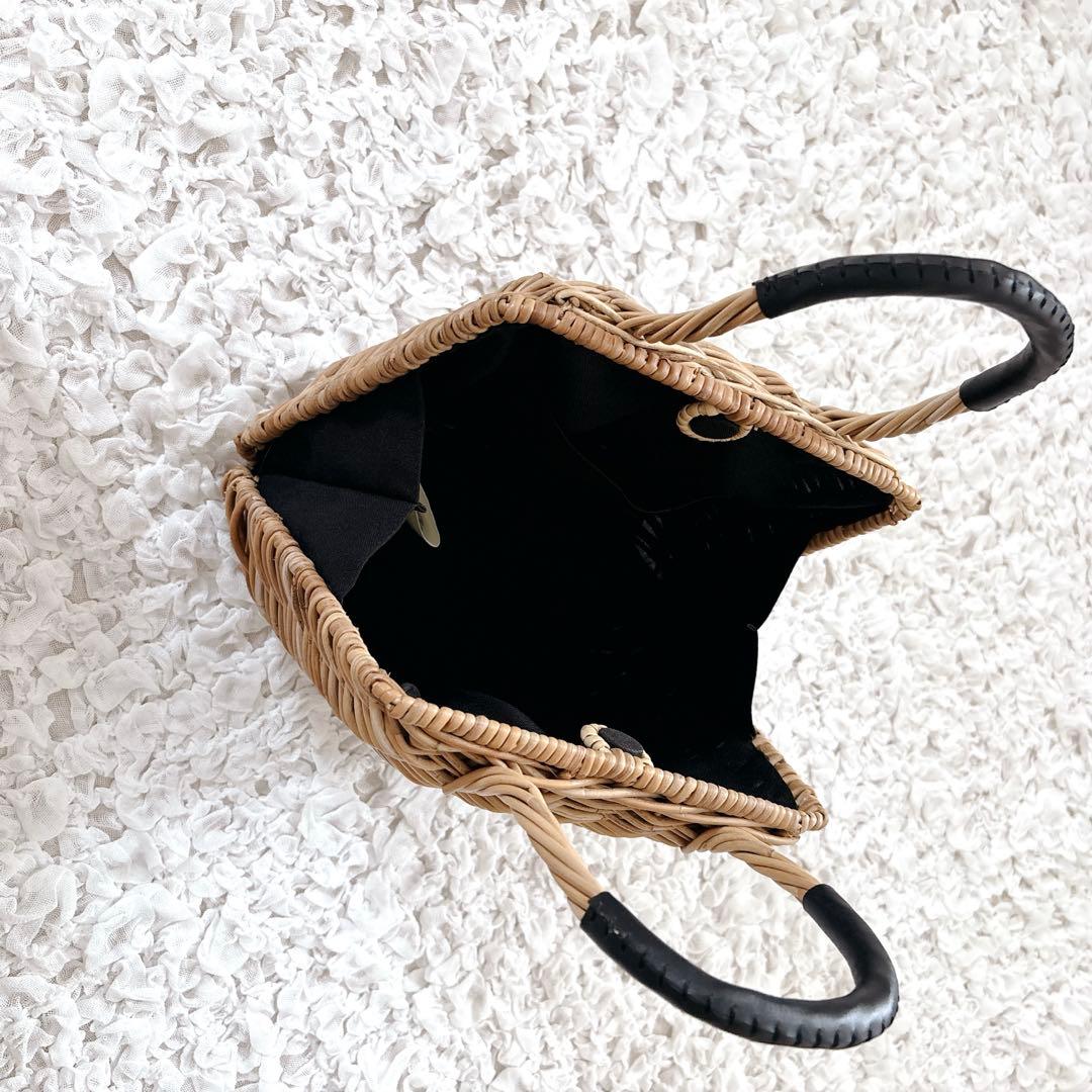 plein de bonnes choses シェルバッグ　アラログ　かごバッグ