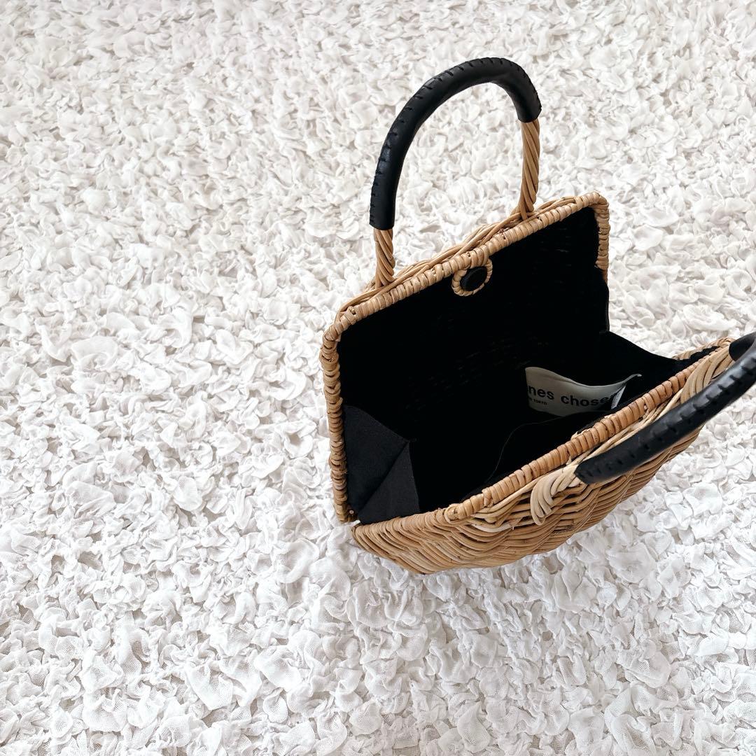 plein de bonnes choses シェルバッグ　アラログ　かごバッグ