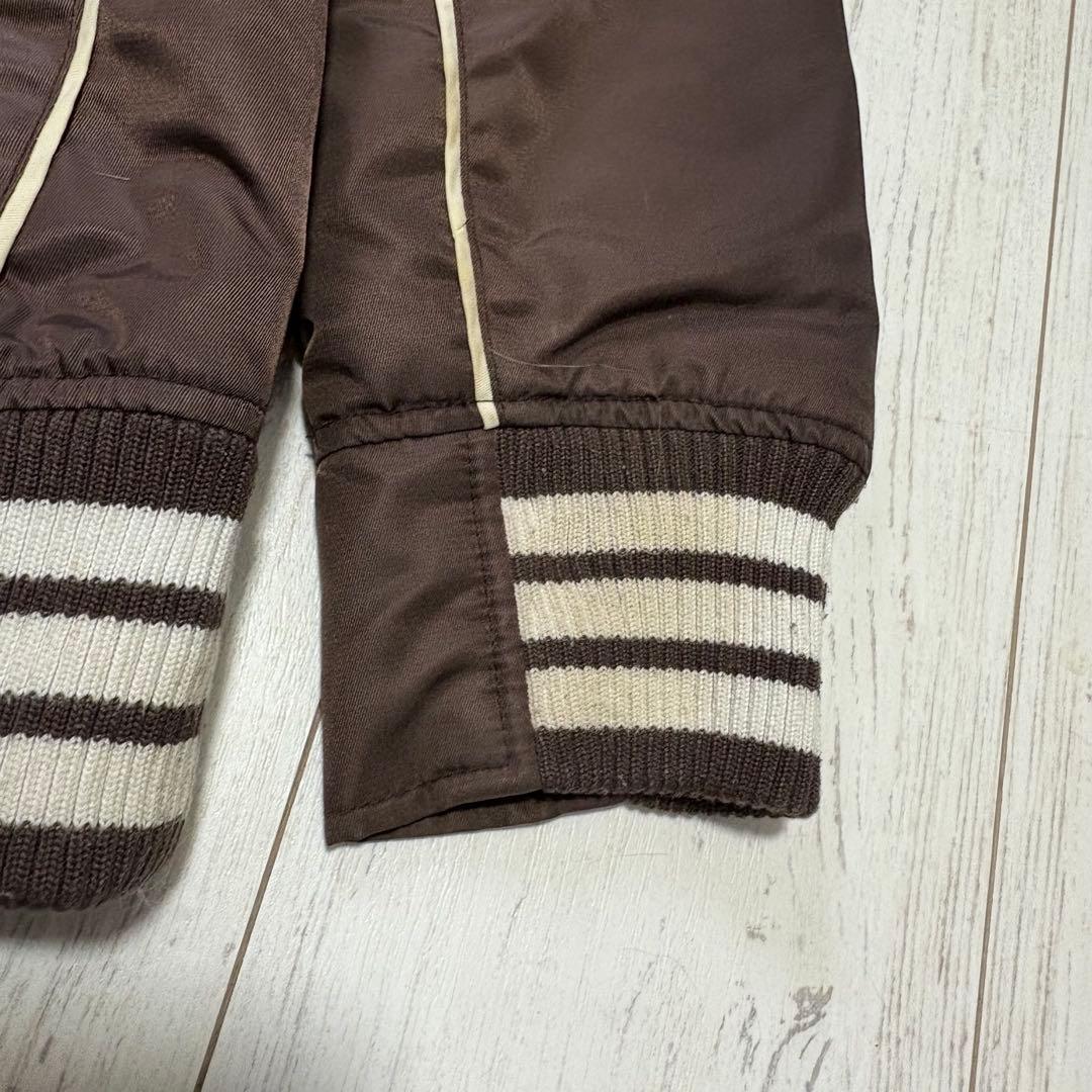 00s stussy スタジャン OLD GOLD Sロゴ　オールドステューシー