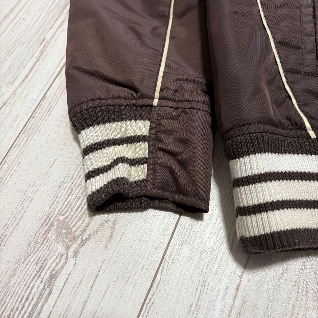 00s stussy スタジャン OLD GOLD Sロゴ　オールドステューシー