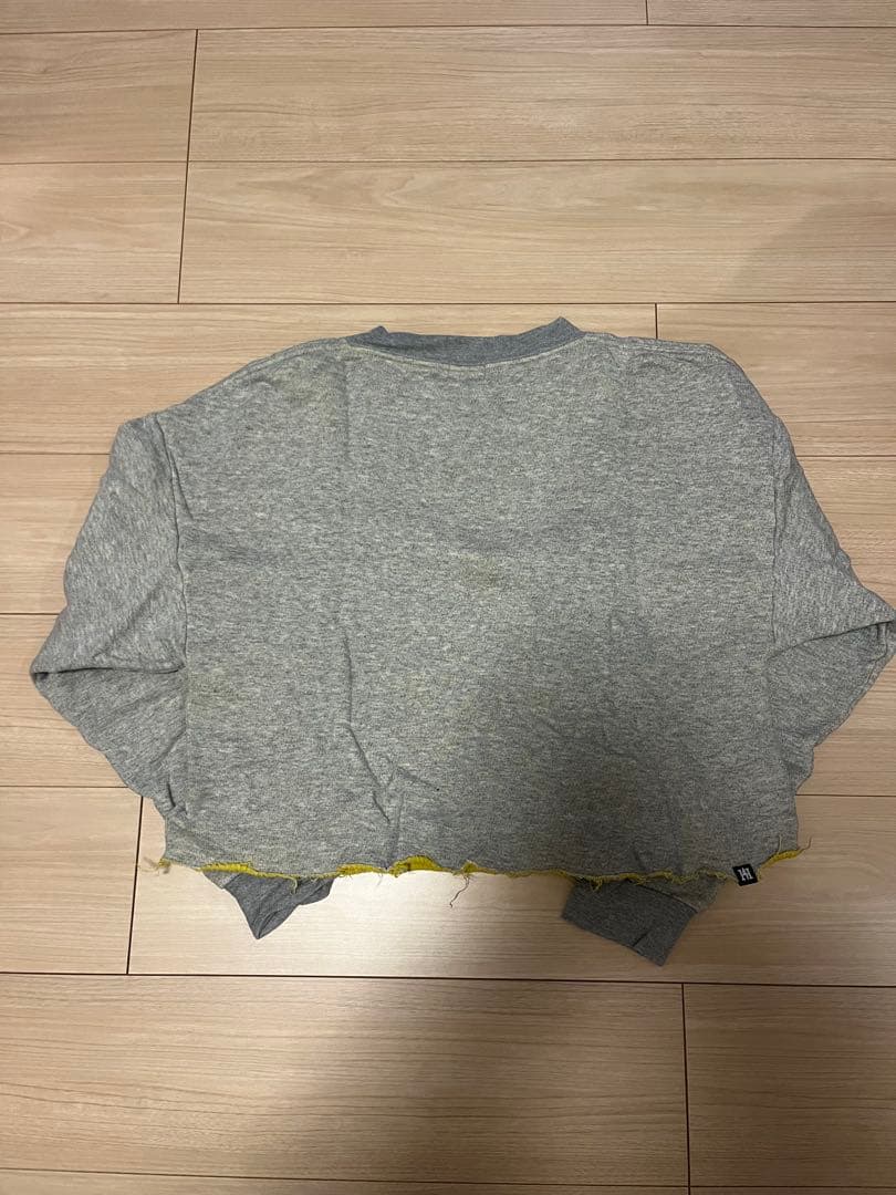 HYSTERIC GLAMOUR グレー クロップドトレーナー