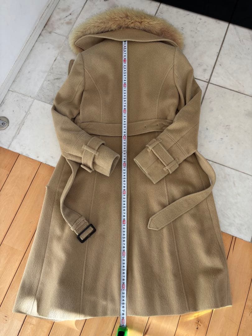 バーバリーロンドン　ファーコート38 Mサイズ