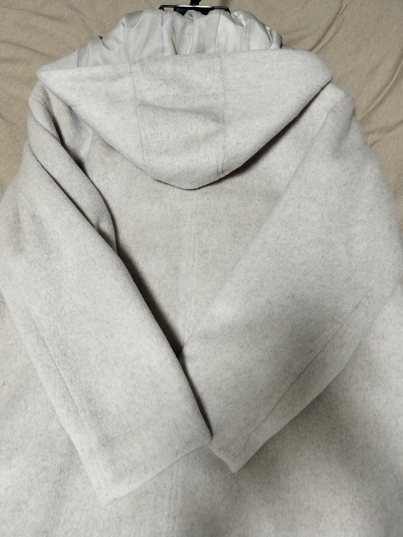 【未着用美品】avvフード付きベージュロングコート