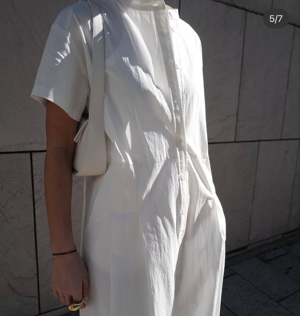 【美品】MACHATT ハーフスリーブ オールインワン　ホワイト